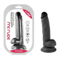 Realistic Dildo Black 18 cm Realistic Dildo Black 18 cm